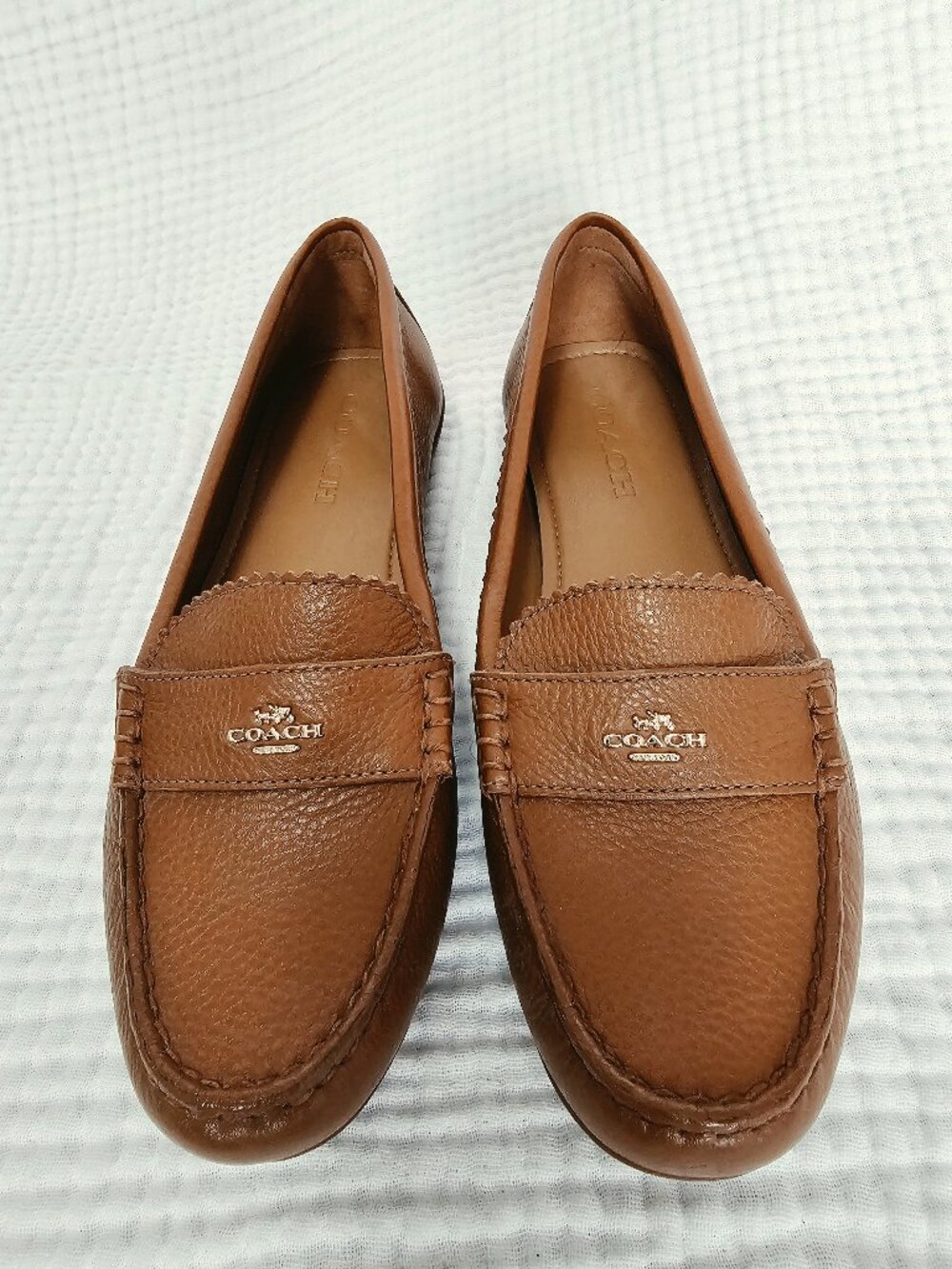 Coach Odette Moccasin Loafer | British Tan Leather | Sz 8 | NWOT